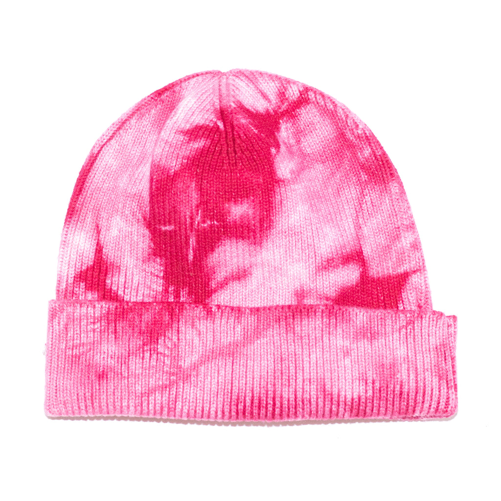 Kids fuchsia beanie hat.